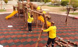 Tarsus'ta Gaspıralı Parkı modern bir görünüme kavuşuyor