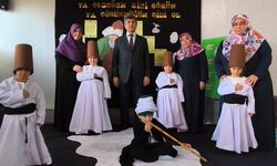 Anamur’da 4-6 yaş öğrencilerinden Mevlana anması