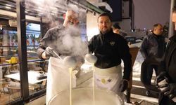 Alpedo'dan soğuk kış akşamı 1 ton ücretsiz salep ikramı