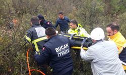 Burdur'da otomobil uçuruma düştü: 1 yaralı