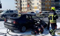 Mersin İtfaiyesi Elektrikli Araç Yangınına Yüksek Teknolojiyle Müdahale Etti