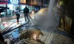 Mersin İtfaiyesi Elektrikli Araç Yangınına Yüksek Teknolojiyle Müdahale Etti