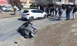 Otomobil ile motosiklet çarpıştı: 1 yaralı