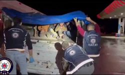 Tır dorsesinde branda altında saklanan 12 kaçak göçmen yakalandı