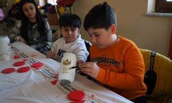 Kahramanmaraş'ta çocuklaR Ramazan kandili tasarladı