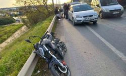 Manavgat D-400 Karayolunda Korkutan Motosiklet Kazası