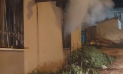 Alrınözü'de ev yangını