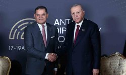 Cumhurbaşkanı Erdoğan, Libya Milli Birlik Hükümeti Başbakanı Abdülhamid Dibeybe ile bir araya geldi
