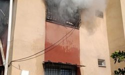 Dörtyol'da apartman dairesi alevlere teslim oldu