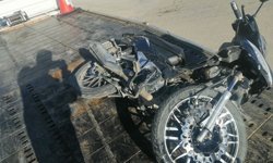 Isparta'da otomobil ile motosikletin çarpıştığı kazada 1 kişi yaralandı