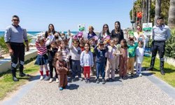 Manavgatlı minikler can dostları için sahada