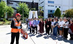 Muratpaşa'da yangın tatbikatı