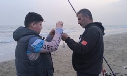 Oltalar, birincilik için denize atıldı