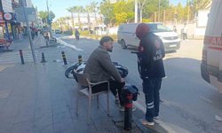 Otomobil ile motosikletin çarpıştığı kazada 1 kişi yaralandı