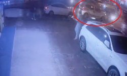 Ters yönden gelen aracın neden olduğu zincirleme kaza kamerada