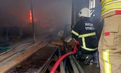 Yayladağı'nda müstakile evden alevler yükseldi