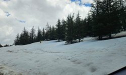 Torosların Zirvesinde Piknikçilere Kar Sürprizi