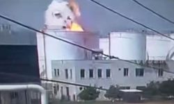 Mersin'de bir işçinin hayatını kaybettiği patlama anı kamerada