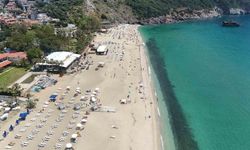 Alanya sahillerinde hafta sonu yoğunluğu