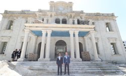 Tarihi valilik binasında restorasyon çalışmaları sürüyor