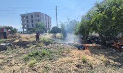 Arsuz'da bahçe yangını