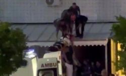 Cam silerken metrelerce yükseklikten düşen genç kız yaralandı