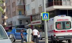Kamyonet ile motosiklet çarpıştı:1 yaralı
