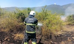 Kırıkhan'da bahçe yangını