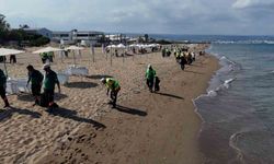 Mersin'de sahiller çevre haftasında temizlendi