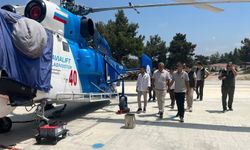 Mersin'de yangın ekibinin çalışmaları yerinde incelendi