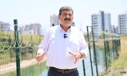 Toroslar'da Tehlikeli Sulama Kanalına Tel Çit Önlemi