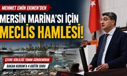 Ekmen, Mersin Marina’daki Kirliliği TBMM’ye Taşıdı