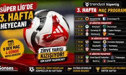 Süper Lig'de 3. hafta heyecanı başlıyor
