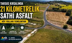 Tarsus Kırsalında 21 Kilometrelik Asfalt Hamlesi