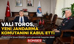 Vali Toros, yeni jandarma komutanını kabul etti