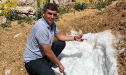 Elbistan'da yaz sıcağına karşı asırlık kar geleneği