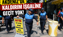 Akdeniz'de kaldırım işgallerine zabıta denetimi