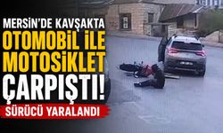 Mersin'de otomobil ile motosiklet çarpıştı: 1 yaralı