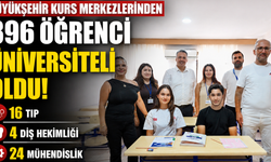 Mersin'de ücretsiz kurs desteğiyle 396 öğrenci üniversiteli oldu