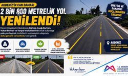 Mersin’de 4 Mahalleyi Bağlayan Yolda Sıcak Asfalt Çalışması