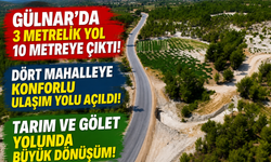 Mersin'de 4 mahalleyi birbirine bağlayan yol yenilendi