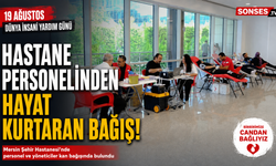 Sağlık çalışanlarından kan bağışı