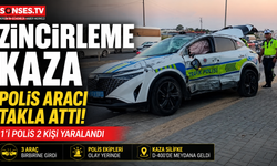 Silifke'de zincirleme kaza: 1'i polis 2 kişi yaralandı