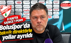 Boluspor’da 8 hafta sonra teknik ayrılık
