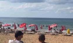 Alanya İncekum açıklarında deniz üzerinde hortum oluştu