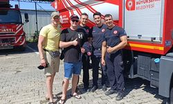 Alman itfaiyeci, Türk meslektaşlarının yanına uğramadan ülkesine dönmüyor