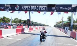 Kepez'de moto drag heyecanı start aldı