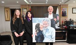 Lise öğrencisi Gözde'den duygulandıran tablo