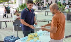 Mersin'de üniversite öğrencilerine otogarda karşılama ve destek