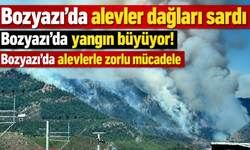 Bozyazı’da yangın büyüyor: Rüzgar engel oluyor
